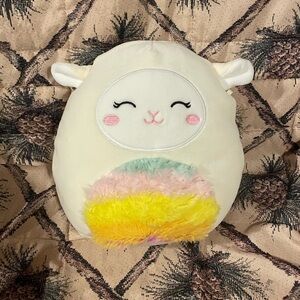 8” Sophie the Lamb Squishmallow (rainbow fuzzy belly)